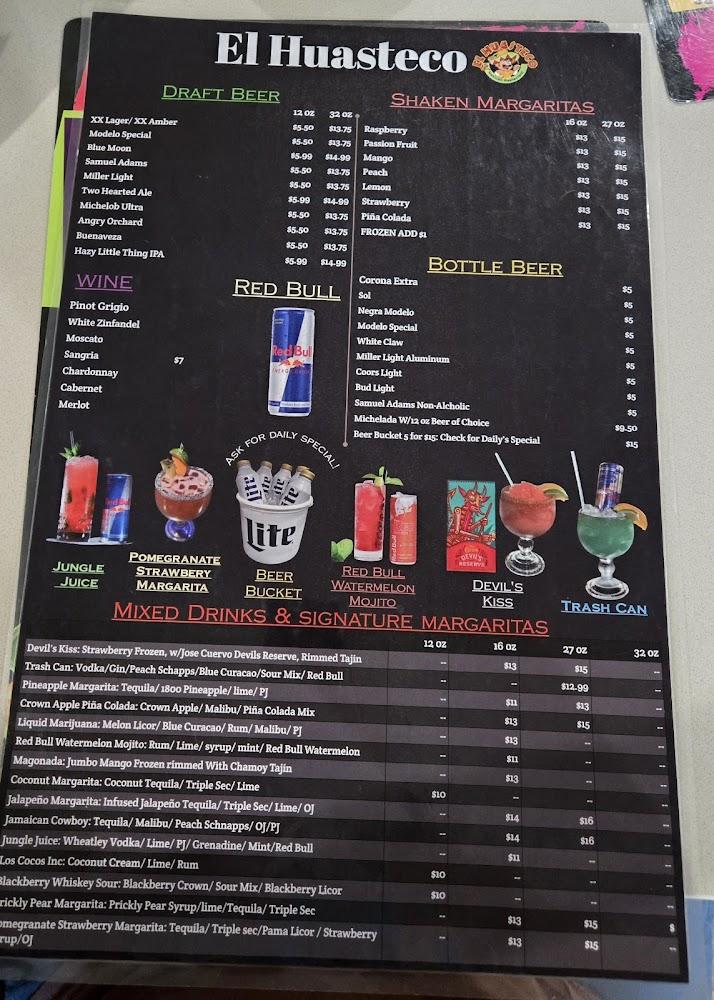 El Huasteco Mexican Restaurant Menu image 2