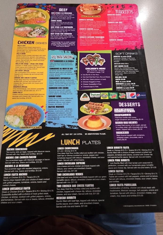 El Huasteco Mexican Restaurant Menu image 3